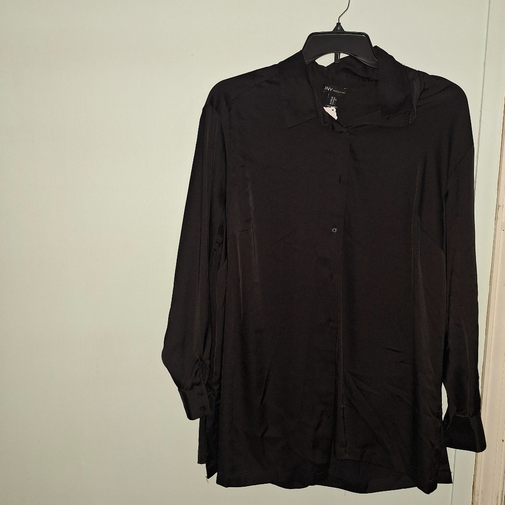 Black JNY BLOUSE, LONG SLEEVES